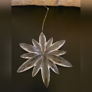 Clear Snowflake Ornament